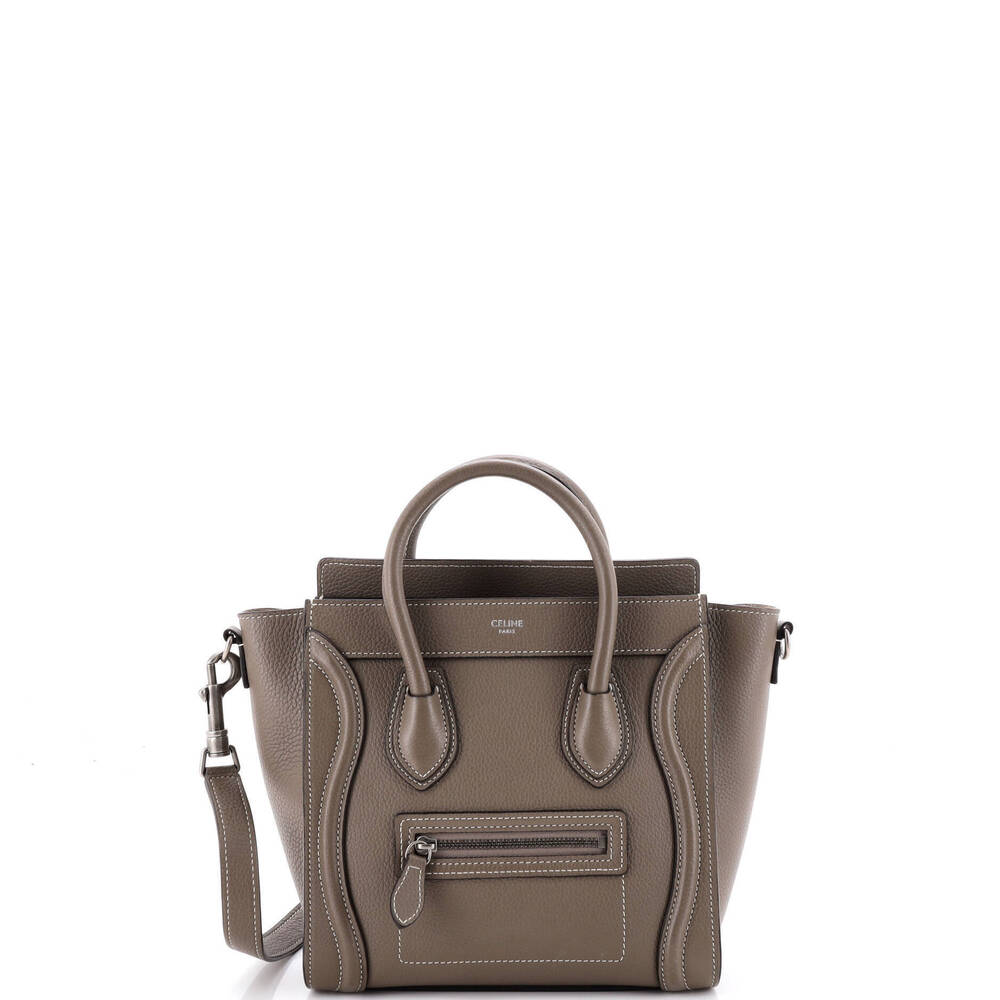 Celine Nano Luggage Bag Grainy Leather